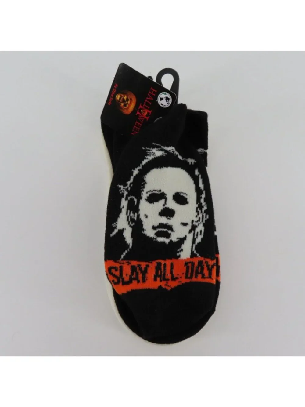 Halloween II Michael Myers Womens 4-10 No Show Socks Kill Count Horror Movie NEW